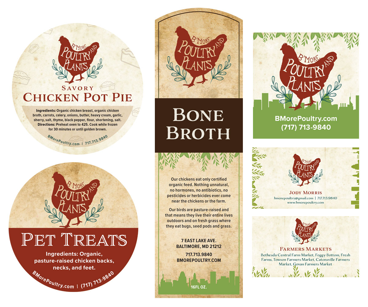 B'More Urban Organics Labels & Materials