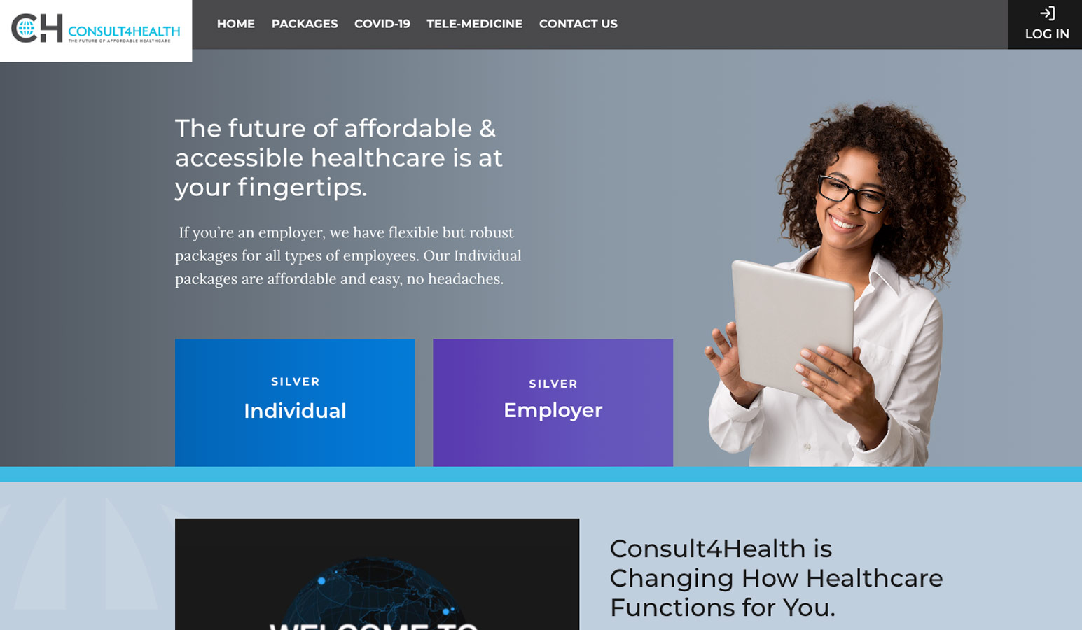 Healthcare Landing Page/Portal