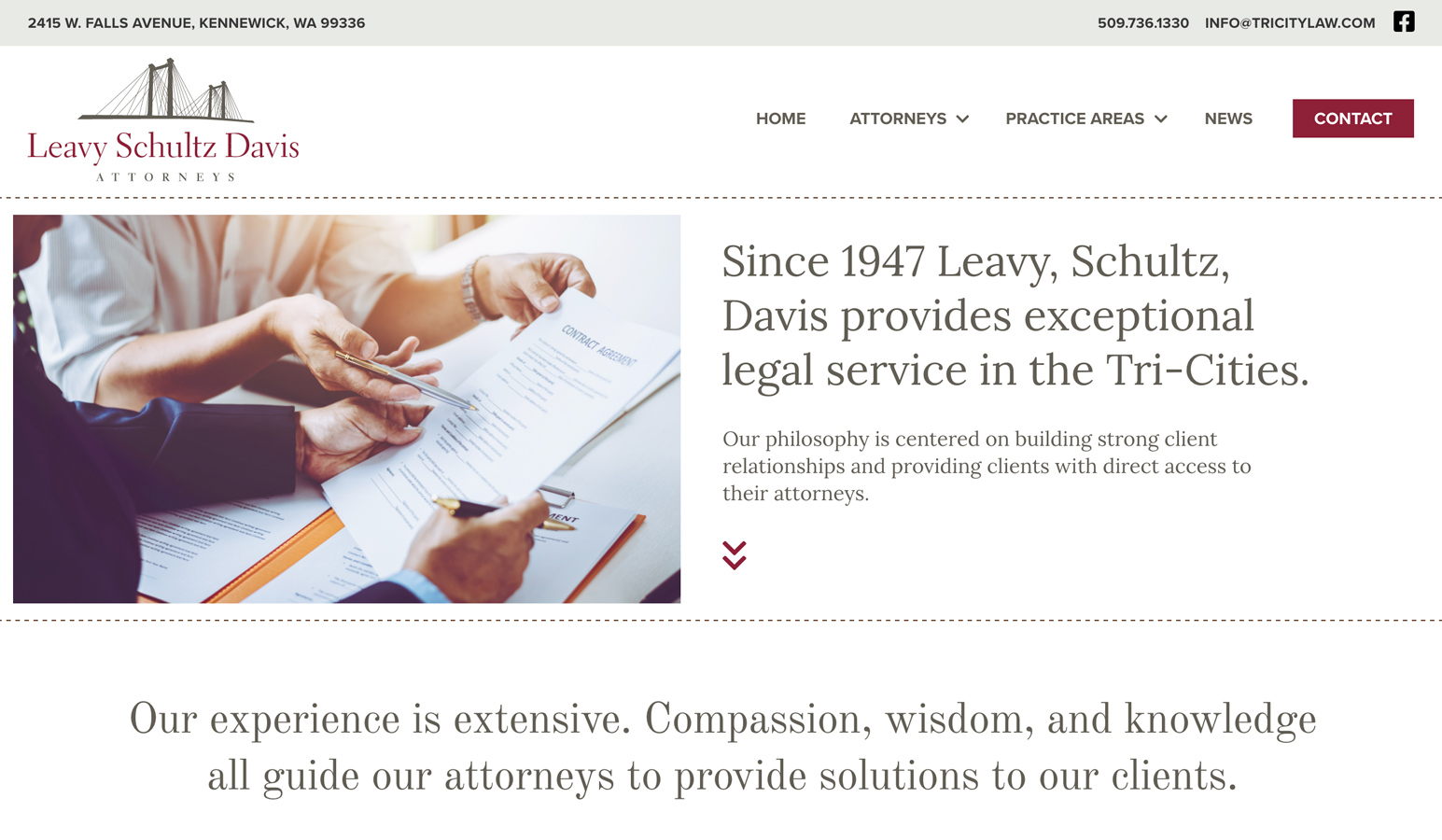 Leavy Schultz Davis Attorneys Website