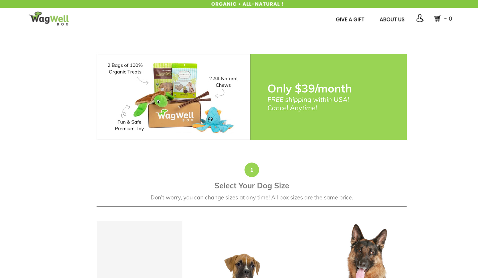 Wagwell Doggy Box Portal - Top